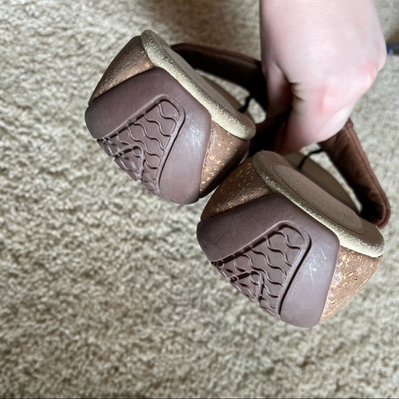 Merrell Dark Spice Sundial Wedge Sandals Size 10 Summer Casual Slip On Flip Flop - Picture 9 of 15